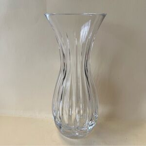 Miller Rogaska Crystal Fluted Vertical Cut Fluted 7” Vase.